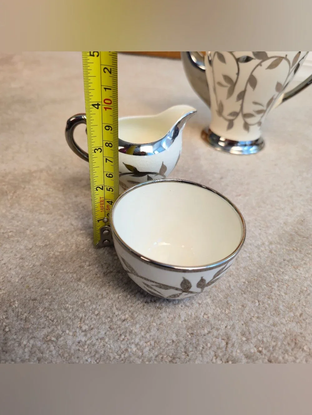Vintage 3-piece tea service set 